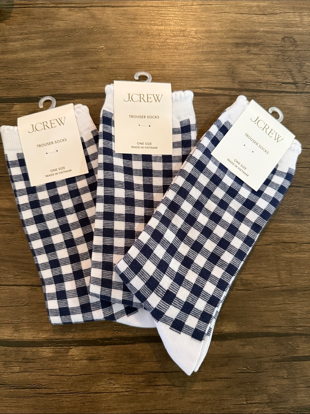 J. Crew Trouser Socks. Set of Three.